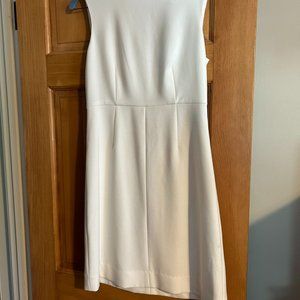 women's white sheath dress never worn size 4
